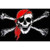 Jolly Roger Red Hat Flag - Standard