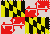 Maryland Flag 3x5 Nylon Dyed Flag with Pole Hem (USA Made)