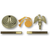 Indoor Mounting Set (USA Made) Oak Pole, Stand, Ornament & Tassel