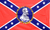 Rebel Flag with Robert E Lee Sillouette  3X5. Economical