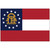State of Georgia Nylon Embroidered Flag 3x5 ft