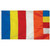 Buddhist Flag  3 ft x 5 ft Fully Sewn Flag (USA MADE)