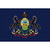 Pennsylvania 5' x 8' Nylon Dyed Flag (USA Made)