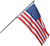 Regal Outdoor Fiberglass Flag Mounting Kit  with Solid Brass Mounting Bracket