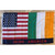 USA Irish American Flag 3X5 ft. 150D Nylon Printed