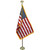 American Flag Freedom Flag Set Embroidered Fringe Flag 8 foot pole