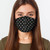 New Black and White Polka Dot Face Cover