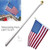 Aluminum 5FT Metal Adjustable Telescoping Flag Pole Portable