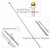 Aluminum 5FT Metal Adjustable Telescoping Flag Pole Portable