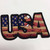 USA vintage style Flag Patch - 2 x 3 inch