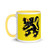Flanders flag Mug with yellow Inside