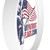 US Patriot Flags Wall clock