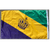 Mardi Gras Royal Crown Flag - Made in USA
