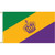 Mardi Gras Royal Crown Flag - Made in USA
