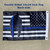 Police Spartan Helmet Thin Blue Line USA Flag - Made in USA Black Header