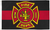 3'x5' Fire Department Red Line Double Sided Flag - Rough Tex