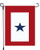 12x18 inch Service Star Garden Pole Hem Flag - Rough Tex