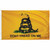 Gadsden Flag - Yellow - Don't Tread On Me - Double Sided 2x3 ft - Rough Tex