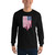Distress American Flag Men’s Long Sleeve Shirt