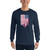 Distress American Flag Men’s Long Sleeve Shirt
