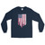 American Distressed Flag Men’s Long Sleeve Shirt