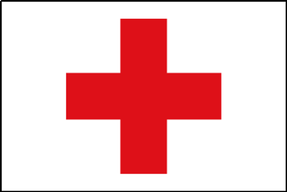 Red Cross Flag 3x5 Economical