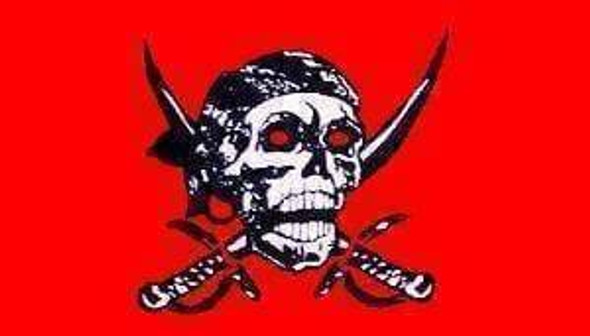 Pirate Crimson Flag 3 X 5 ft. Standard