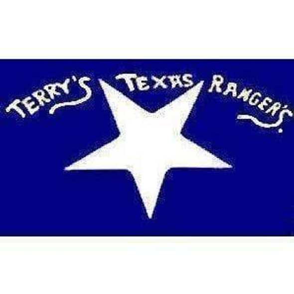 Confederate Terry's Texas Rangers Flag 3x5 ft. Economical