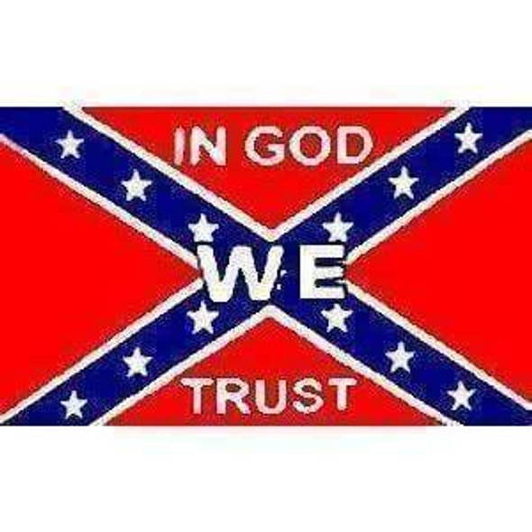 Rebel In God We Trust Flag 3 X 5 ft. Standard
