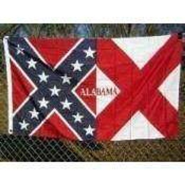 Alabama Rebel Flag 3x5 ft. Standard