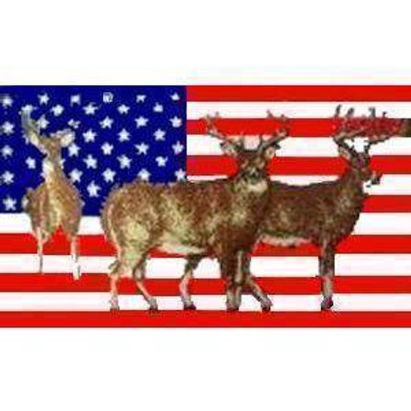 USA Deer Flag 3x5 ft.