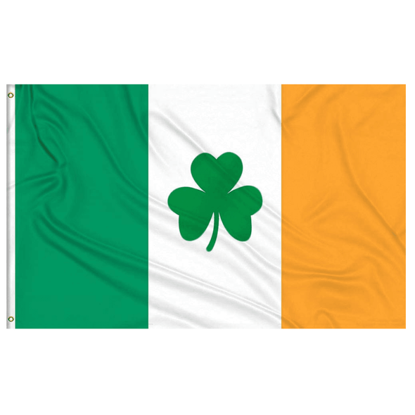 Ireland Shamrock Flag 3x5 Economical