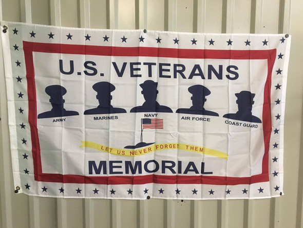 USA Veterans Memorial Flag 3 X 5 ft. Standard