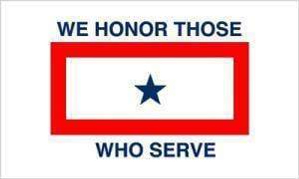 3x5 Service Star Flag We Honor Those that Serve