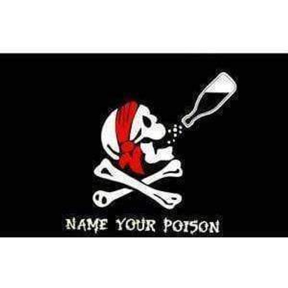 Jolly Roger Name Your Poison Flag 3 X 5 ft. Standard