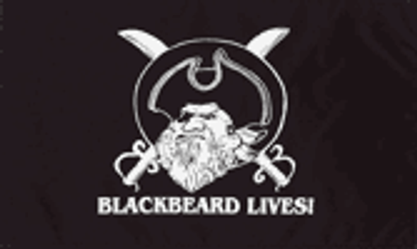 Pirate Blackbeard Lives Flag 3 X 5 ft. Standard