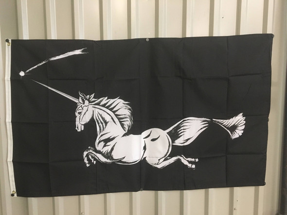 Unicorn (Black) Flag 3 X 5 ft. Standard