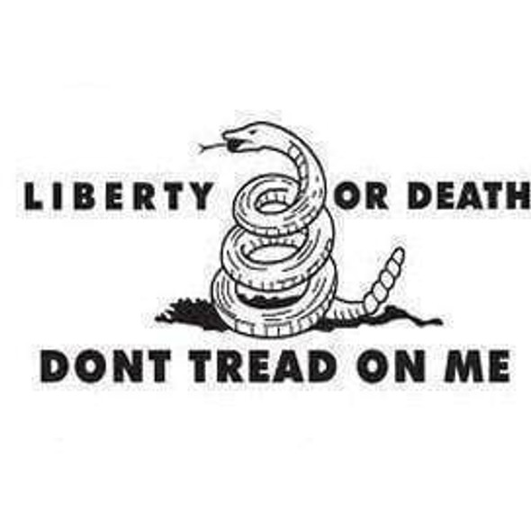 Liberty or Death (White) Flag 3 X 5 ft. Standard