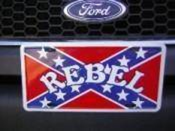 Rebel with Rebel License Plate