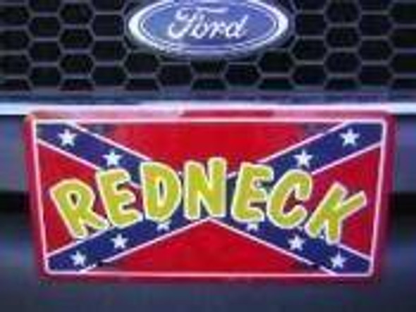 Rebel Redneck License Plate