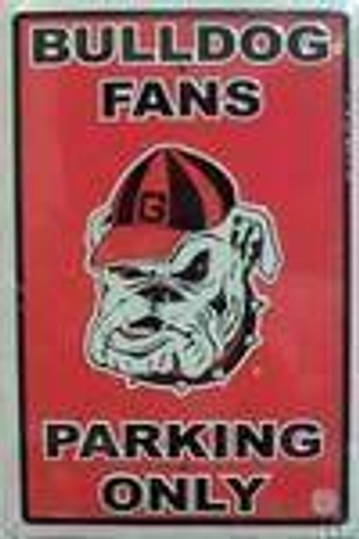Georgia Bulldog Fans Parking Only