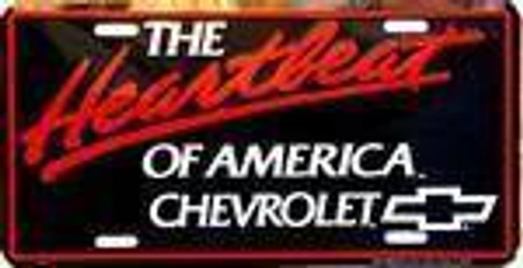 CHEVY HEARTBEAT OF AMERICA License Plate LOGO