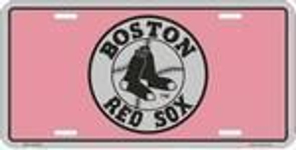 Boston RedSox PINK License Plate