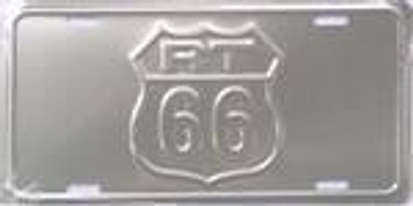 Route 66 Embossed License Plate