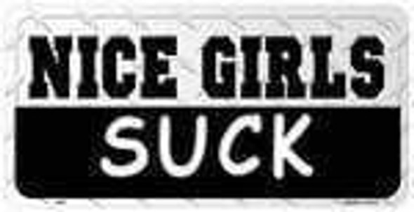 Nice Girls - Suck License Plate