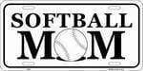 Softball Mom License Plate