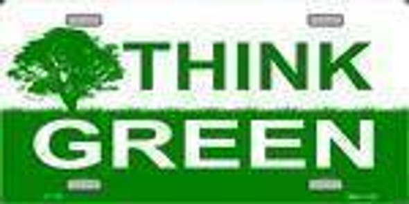 Think GREEN Environmental License Plate
