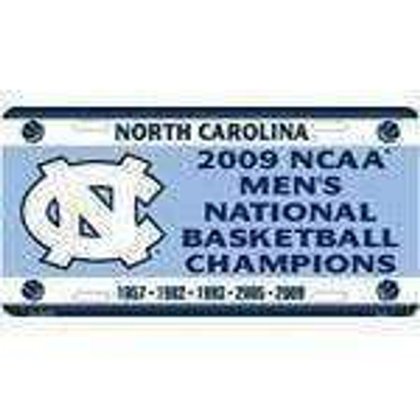 North Carolina Tarheels 2009 Mens Basketball Champions License Plate