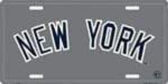 NY New York Yankees MLB License Plate