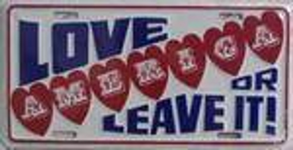 Love America or Leave it License Plate